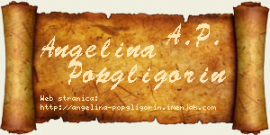 Angelina Popgligorin vizit kartica